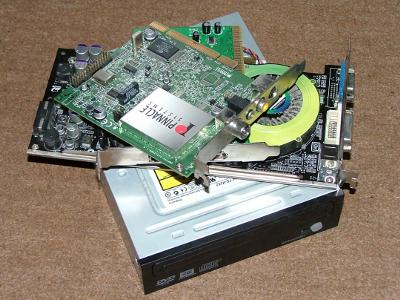 Bits removed to save energy, DVD/RW, GeForce 6800, Firewire and TV cards