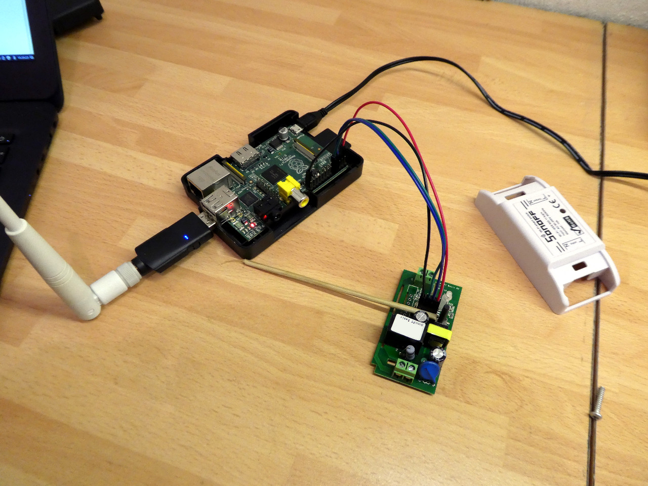 Flashing a Sonoff Basic With a Raspberry Pi Model B